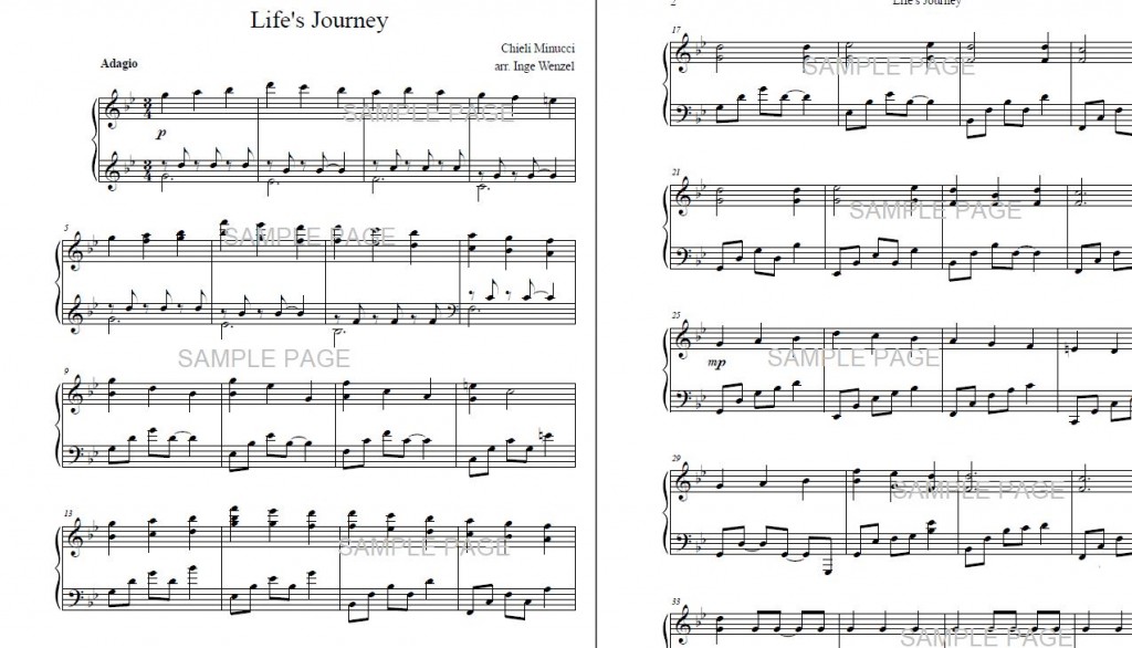 sample page Life's Journey